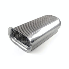 Speedmaster PCE106.1002 Polished Aluminum Dual Carburetor Hilborn Style Hood Scoop