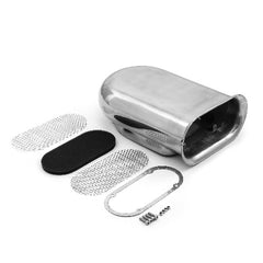 Speedmaster PCE106.1003 Polished Aluminum Single Carburetor Hilborn Style Hood Scoop