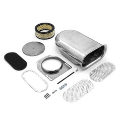 Speedmaster PCE106.1003 Polished Aluminum Single Carburetor Hilborn Style Hood Scoop