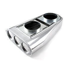 Speedmaster PCE106.1004 Polished Aluminum Single and Dual Carburetor Bug Catcher Finned Hood Scoop