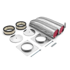 Speedmaster PCE106.1005 Polished Aluminum Single and Dual Carburetor Shotgun Finned Hood Scoop