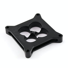 Speedmaster PCE120.1015 1 Aluminum 4150 CNC Machined Carburetor Spacer Square Bore 4 Port - Black