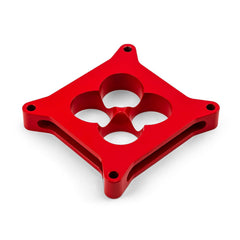 Speedmaster PCE120.1016 1 Aluminum 4150 CNC Machined Carburetor Spacer Square Bore 4 Port - Red