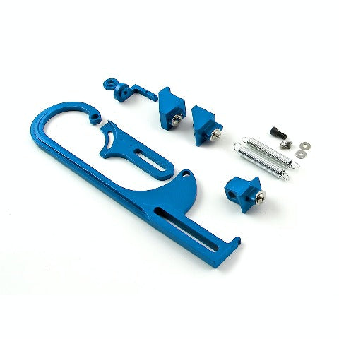 Speedmaster PCE124.1006 Carburetor Throttle Cable Bracket Kit - Blue w/ Return Springs and Mount