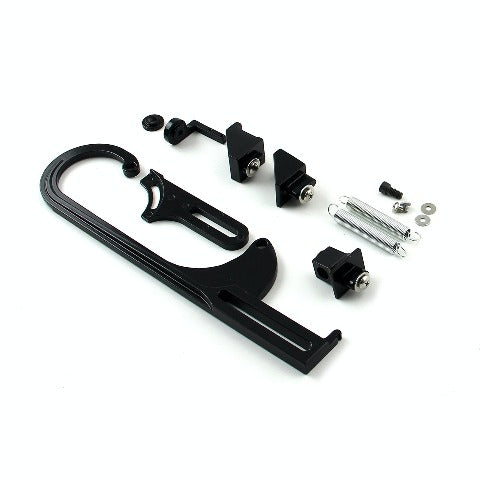 Speedmaster PCE124.1007 Carburetor Throttle Cable Bracket Kit - Black w/ Return Springs and Mount