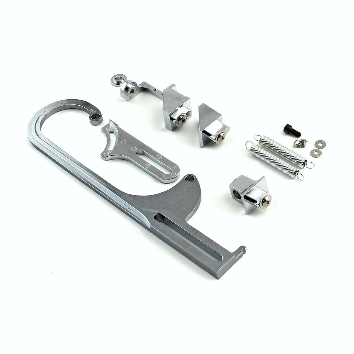 Speedmaster PCE124.1008 Carburetor Throttle Cable Bracket Kit - Polished w/ Return Springs and Mount