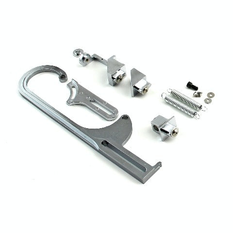 Speedmaster PCE124.1008 Carburetor Throttle Cable Bracket Kit - Polished w/ Return Springs and Mount