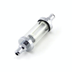 Speedmaster PCE132.1001 Fuel Filter 3/8 Inlet and Outlet Chrome and Clear