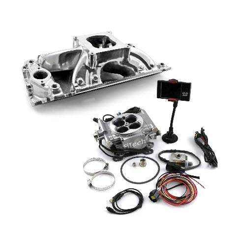 Speedmaster PCE135.1025 Shootout Rect Port Manifold and FiTech Go EFI 30001 Fuel Injection