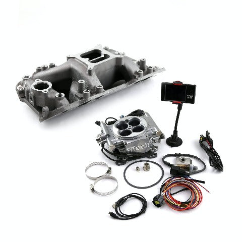 Speedmaster PCE135.1035 Eliminator Rect Manifold and FiTech Go EFI 30001 Fuel Injection