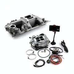 Speedmaster PCE135.1035 Eliminator Rect Manifold and FiTech Go EFI 30001 Fuel Injection