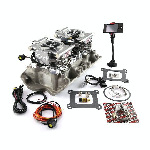 Speedmaster PCE135.1042 Twin Intake Manifold and Dual FiTech EFI 30061 Fuel Injection