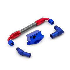 Speedmaster PCE137.1009 Billet Aluminum Fuel Injector Rail Kit (OEM Angled EFI)