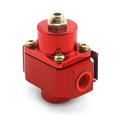 Speedmaster PCE139.1004 3-12 psi Adjustable Deadhead Fuel Pressure Billet Regulator Red