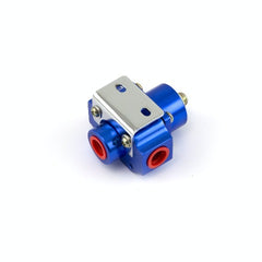 Speedmaster PCE139.1005 3-12 psi Adjustable Deadhead Fuel Pressure Billet Regulator Blue