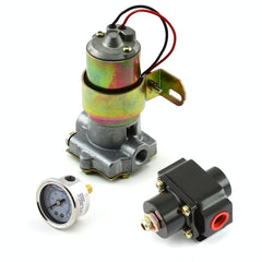 Speedmaster PCE145.1031 140 Gph Electric Fuel Pump Black Regulator and Gauge Combo Kit