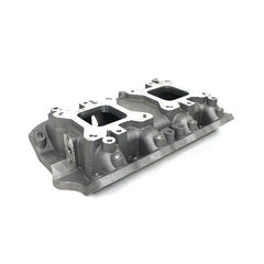 Speedmaster PCE147.1105 460 CJ Twin Carb Intake Manifold Satin (Optional Blower Mount)