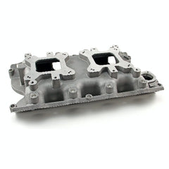 Speedmaster PCE147.1105 460 CJ Twin Carb Intake Manifold Satin (Optional Blower Mount)