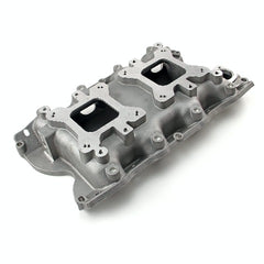 Speedmaster PCE147.1105 460 CJ Twin Carb Intake Manifold Satin (Optional Blower Mount)