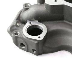 Speedmaster PCE147.1127 Big Block Satin Open Intake Manifold w/Dual Carb Adapter