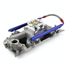 Speedmaster PCE148.1068 Rect Port Eliminator Intake Manifold, Fuel Rails and Throttle Body
