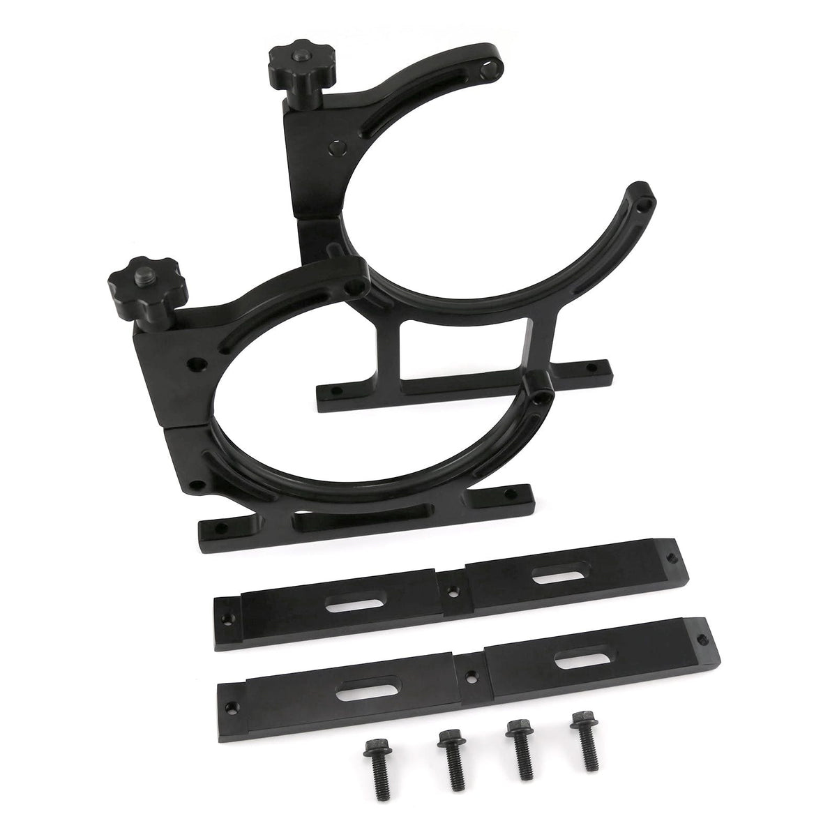 Speedmaster PCE150.1003 Nitrous Oxide Nos Black Billet Aluminum Single Bottle Holder Bracket