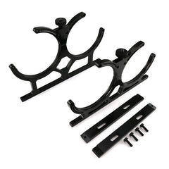 Speedmaster PCE150.1004 Nitrous Oxide Nos Black Billet Aluminum Dual / Double Bottle Holder Bracket