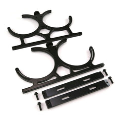 Speedmaster PCE150.1004 Nitrous Oxide Nos Black Billet Aluminum Dual / Double Bottle Holder Bracket