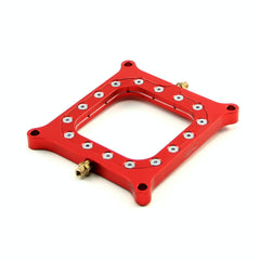 Speedmaster PCE151.1002 Nitrous Oxide 0.500 Red Billet Square Bore PerimeterInjection Spacer Plate