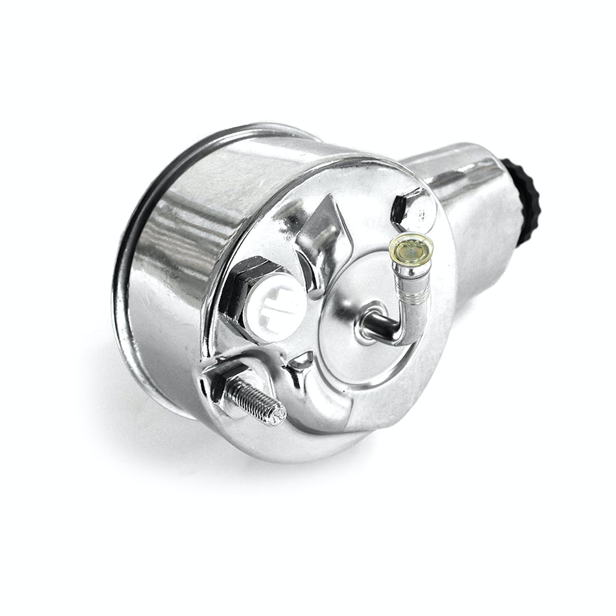Speedmaster PCE172.1002 Power Steering Pump Chrome (Keyway Included)