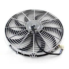Speedmaster PCE185.1015 16 Reversable 12V S Blade Radiator Electric Thermo Fan - Chrome