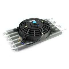 Speedmaster PCE186.1024 Flat Transmission Oil Cooler 15.5 x 7.5 and Electric Thermo Fan Kit