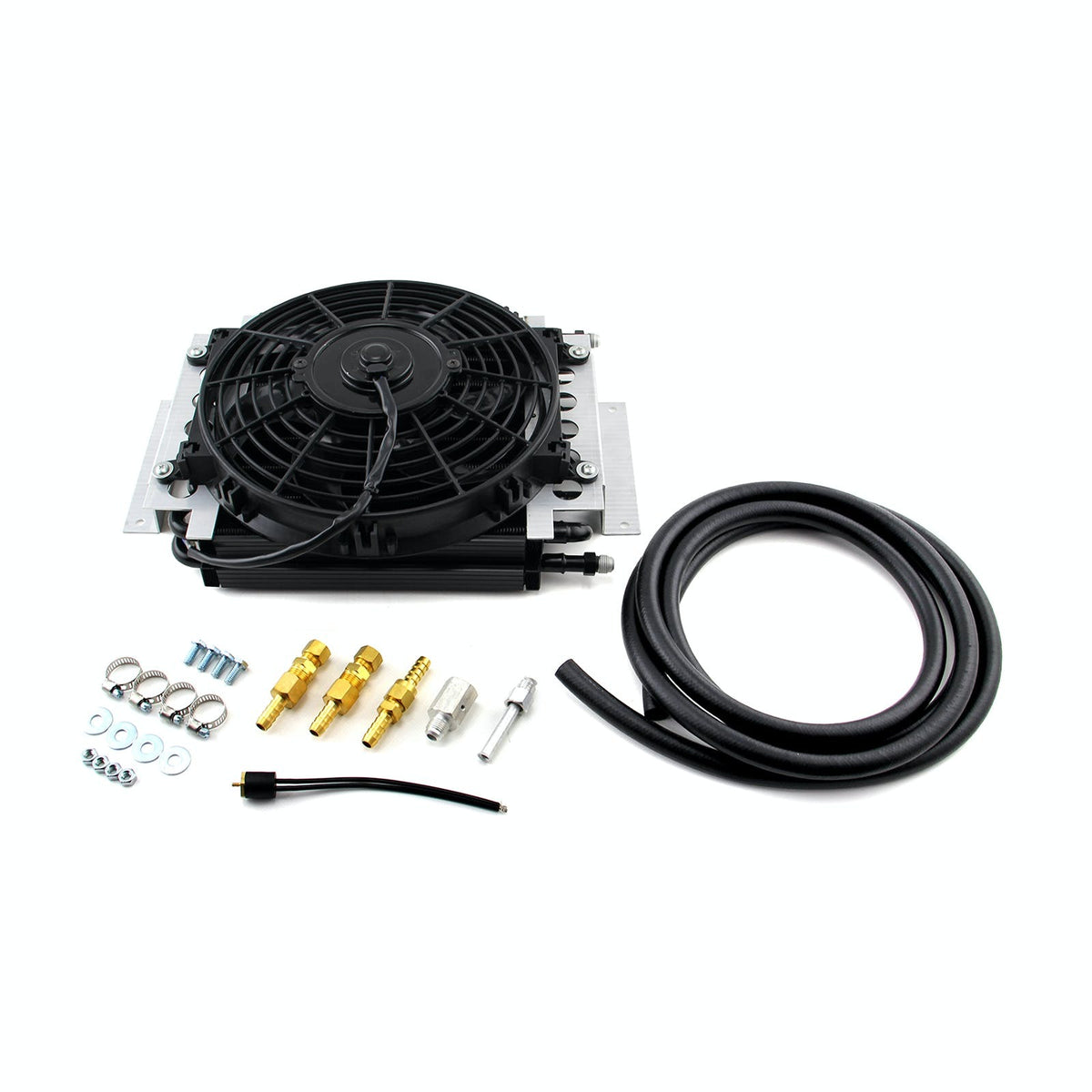 Speedmaster PCE187.1001 Dual Pass Transmission Oil Cooler and Fan Kit w/Acc