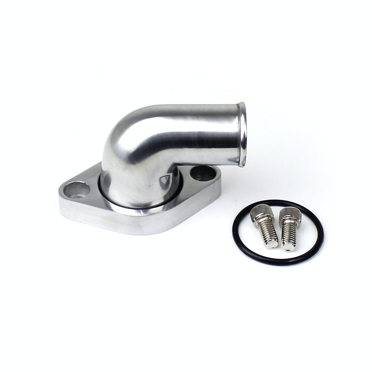 Speedmaster PCE191.1008 90 Degree Swivel Aluminum Thermostat Housing Water Neck Polished