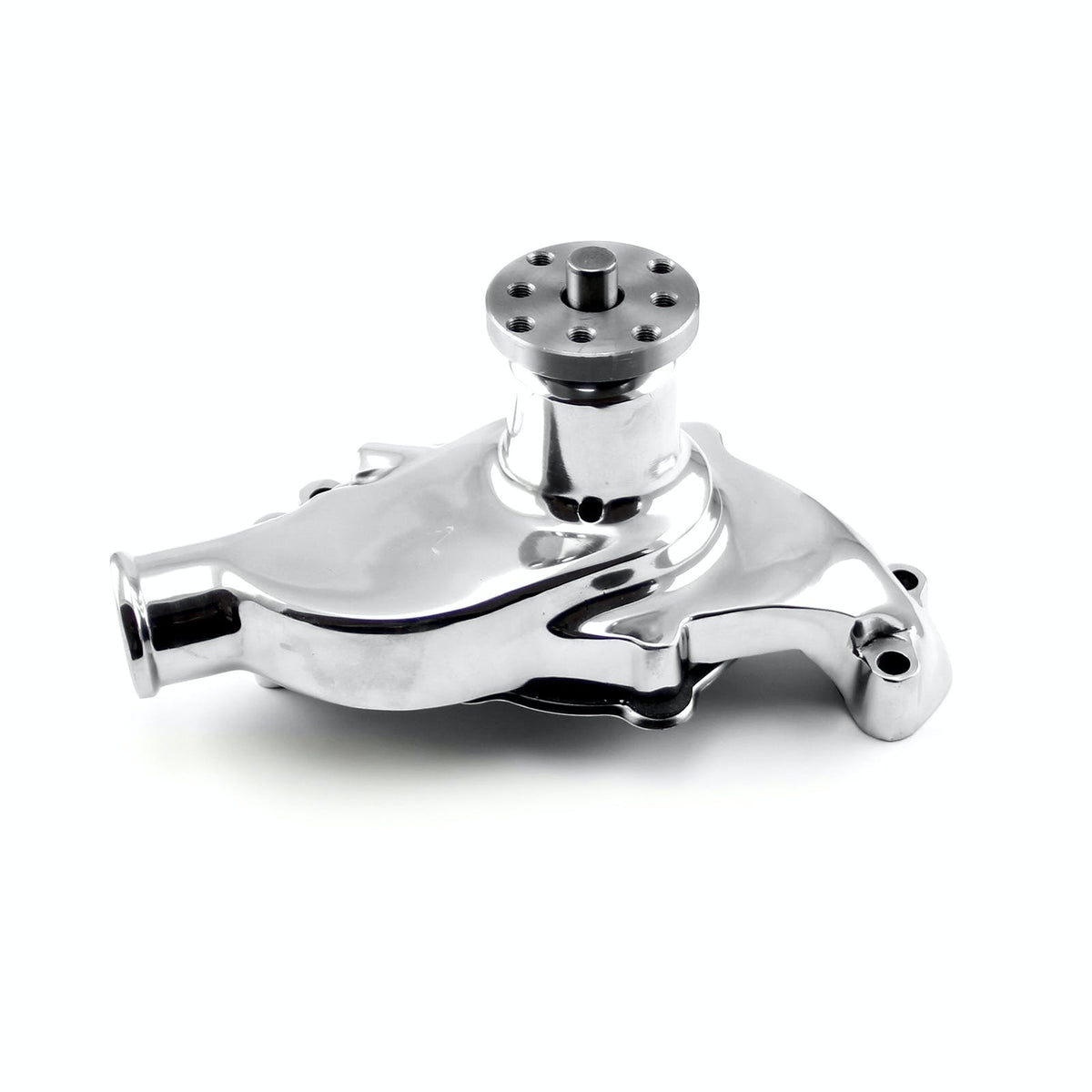 Speedmaster PCE195.1004 High Volume Aluminum Short Water Pump Polished w/o Heater Port