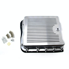 Speedmaster PCE221.1006 Turbo 700R4 Finned Aluminum Transmission Oil Pan Set Polised (w/Bolts and Gasket)