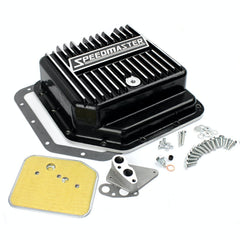 Speedmaster PCE221.1014 Turbo TH350 Black Extra Capacity Aluminum Transmission Oil Pan Kit