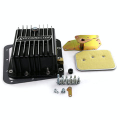 Speedmaster PCE221.1022 C4 Aluminum High Volume Transmission Oil Pan Cast Finned Black