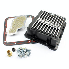 Speedmaster PCE221.1023 C4 High Volume Transmission Oil Pan Cast Aluminum Finned Black