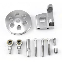 Speedmaster PCE233.1004 Type2 Billet Polished Aluminum Power Steering Bracket Kit w/Pulley
