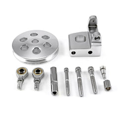 Speedmaster PCE233.1004 Type2 Billet Polished Aluminum Power Steering Bracket Kit w/Pulley