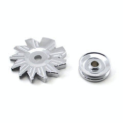 Speedmaster PCE238.1001 Single Groove Alternator Pulley and Fan Kit Chrome