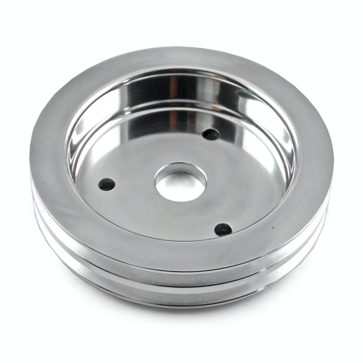 Speedmaster PCE239.1002 Billet Aluminum Short Water Pump Swp 2 Groove Crank Pulley