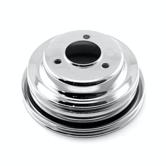 Speedmaster PCE239.1016 Steel Long Water Pump Lwp 3 Groove Crank Pulley Chrome