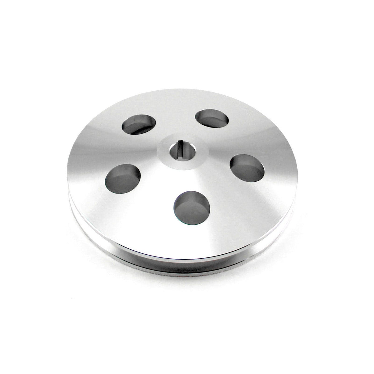 Speedmaster PCE240.1001 Aluminum 1 V Groove Power Steering Pulley Satin (1/8 Keway)