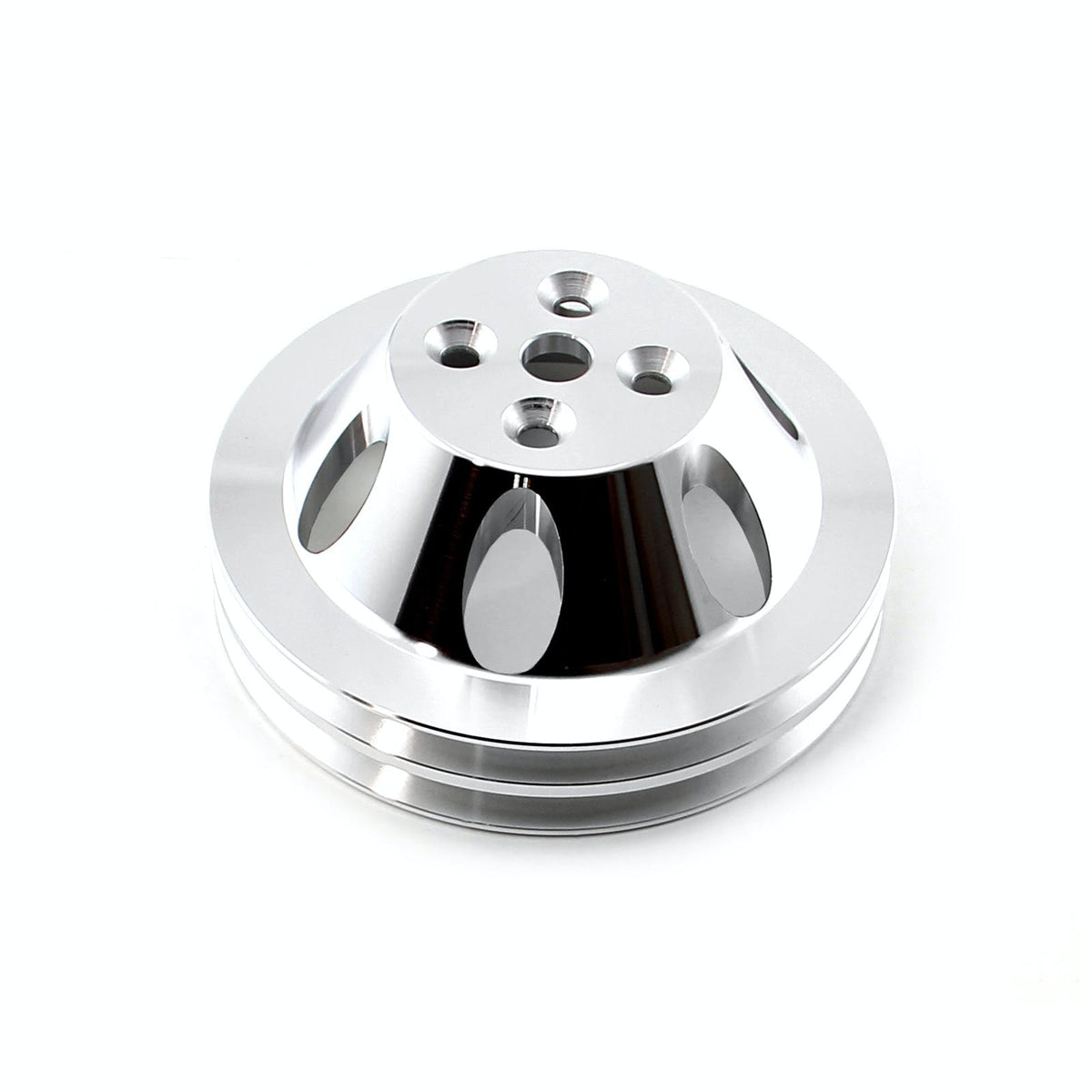 Speedmaster PCE246.1002 Billet Aluminum Short Water Pump Swp 2 Groove Water Pump Pulley