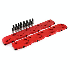 Speedmaster PCE259.1017 Rocker Stud Girdle Kit Red With 7/16 Posi Locks