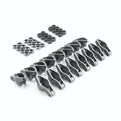 Speedmaster PCE261.1048.01 1.6 Ratio 7/16 Steel Roller Tip Rocker Arm Set (w/Nuts and Balls)