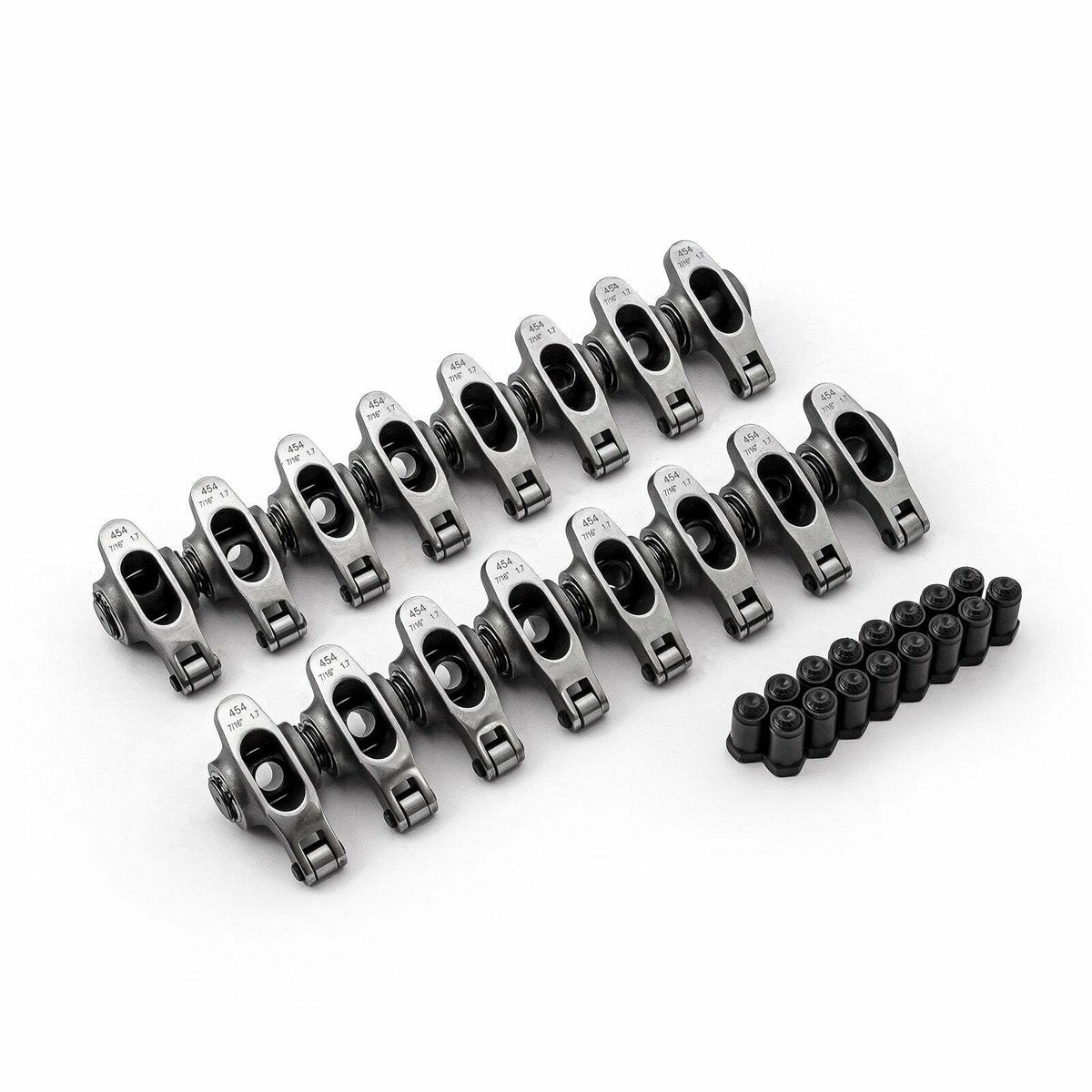 Speedmaster PCE261.1072 1.7 Ratio 7/16 Stainless Steel Roller Rocker Arm Set