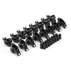 Speedmaster PCE261.1163 1.6 Ratio 7/16 SuperStreet Ultra Black Roller Rocker Arm Set